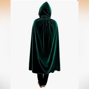 Kids Costumes Cape Velvet Hooded Cosplay Party Cloak Devil Witch Wizard Robe